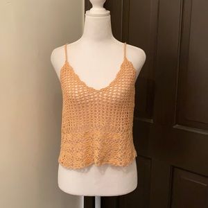 Crochet tank, beach cover up